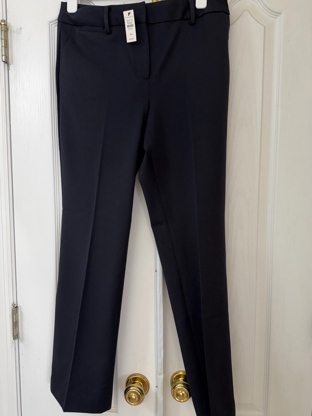 Women's Talbots Navy Blue Tailored Barely Boot Dress Pants NWT